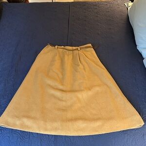 Chic Tan A-Line Women's Skirt